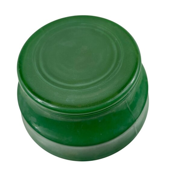 Vintage Green Glass Double Handle Vase - Picture 8 of 12